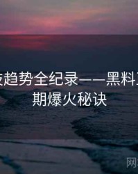 即时科技趋势全纪录——黑料正能量往期爆火秘诀