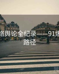 高清网络舆论全纪录——91爆料传播路径