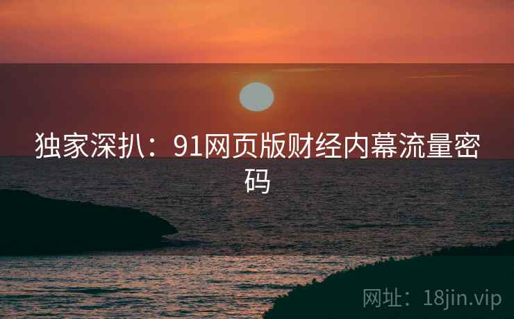 独家深扒：91网页版财经内幕流量密码